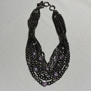 GIVENCHY Gun Metal Women’s Necklace. Excellent Condition.